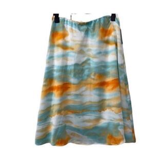 WD.NY Floral Print Skirt(Size Large)